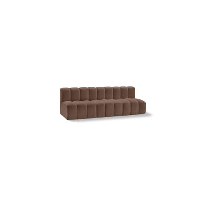 Arc Brown Vegan Leather Modular Sofa
