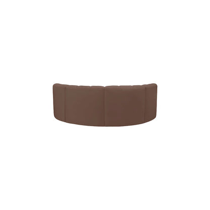 Arc Brown Vegan Leather Modular Sofa