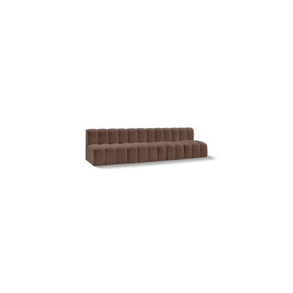 Arc Brown Vegan Leather Modular Sofa