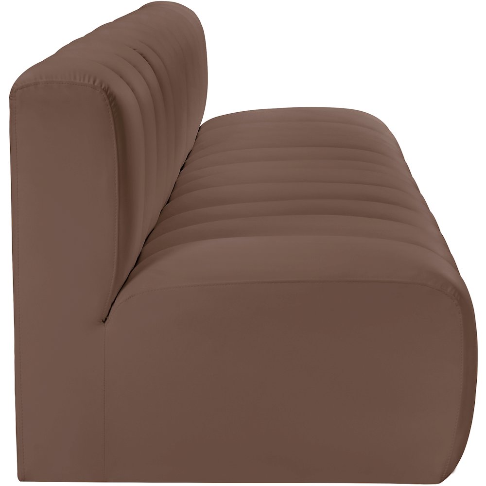 Arc Brown Vegan Leather Modular Sofa