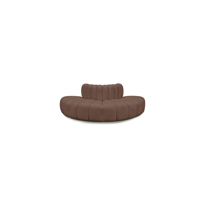 Arc Brown Vegan Leather Modular Sofa