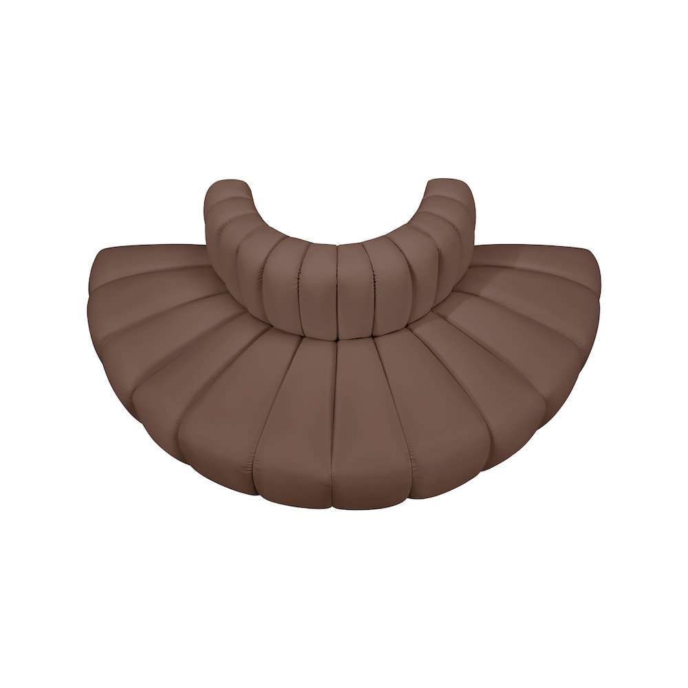 Arc Brown Vegan Leather Modular Sofa