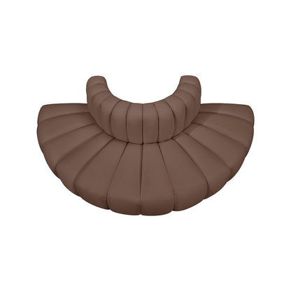 Arc Brown Vegan Leather Modular Sofa