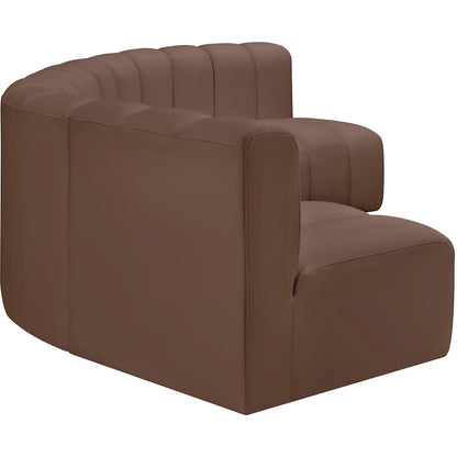 Arc Brown Vegan Leather Modular Sofa
