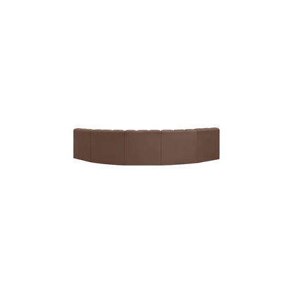 Arc Brown Vegan Leather Modular Sofa