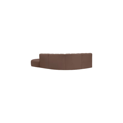 Arc Brown Vegan Leather Modular Sofa