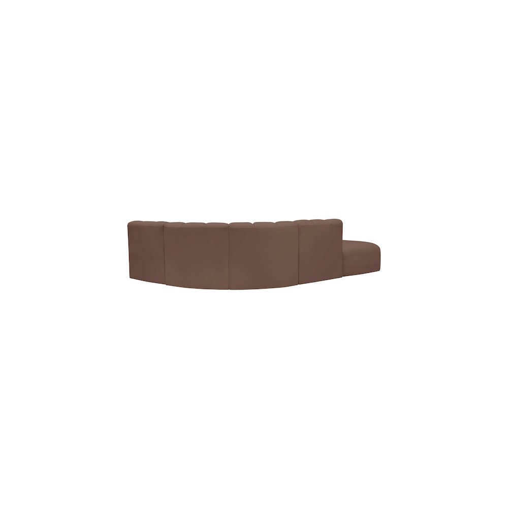 Arc Brown Vegan Leather Modular Sofa
