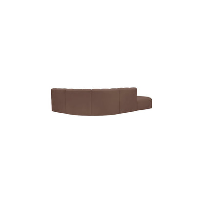 Arc Brown Vegan Leather Modular Sofa