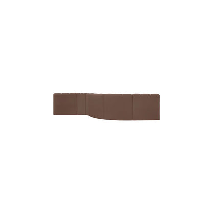 Arc Brown Vegan Leather Modular Sofa