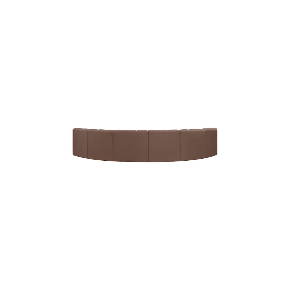 Arc Brown Vegan Leather Modular Sofa