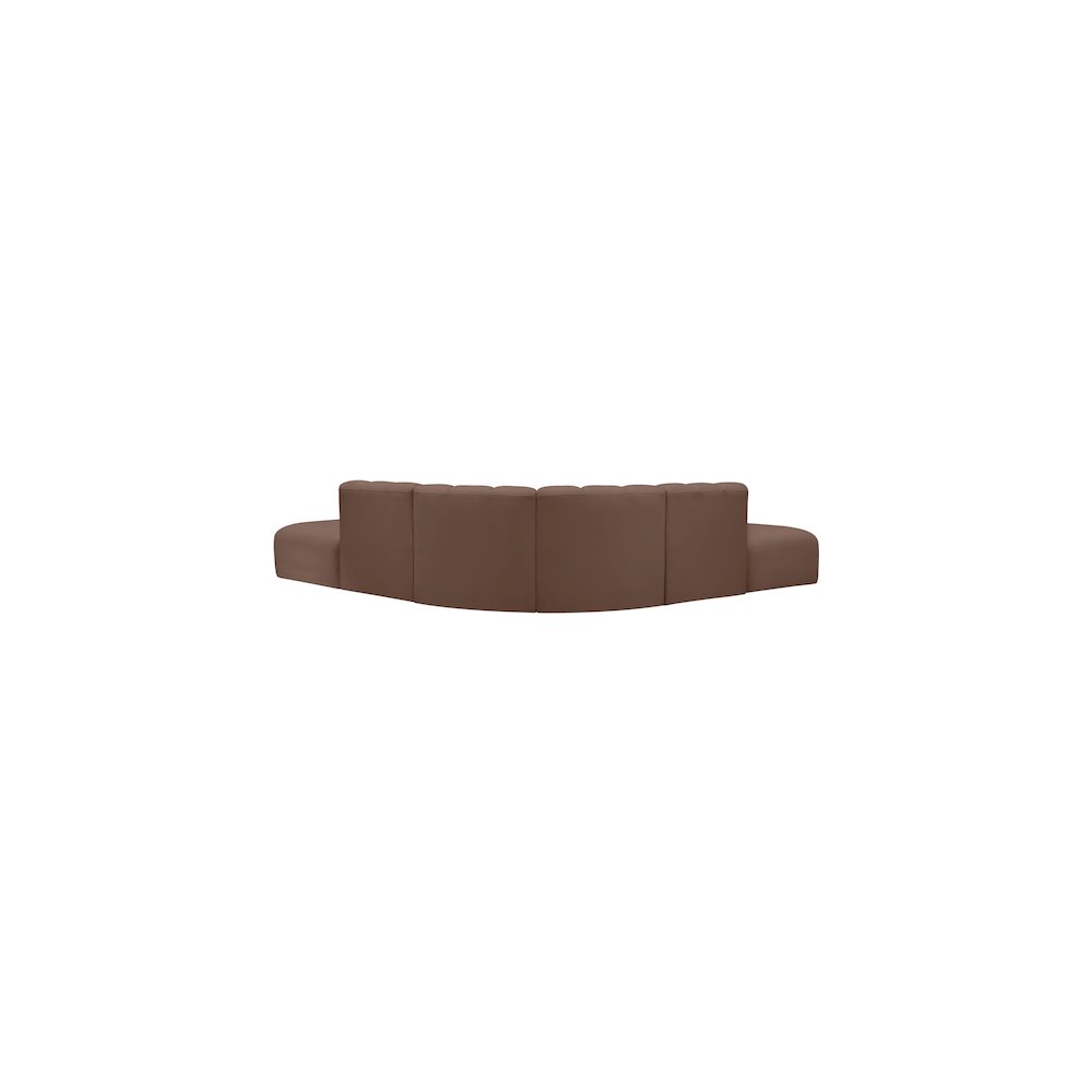 Arc Brown Vegan Leather Modular Sofa