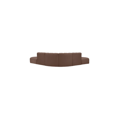 Arc Brown Vegan Leather Modular Sofa