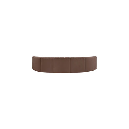 Arc Brown Vegan Leather Modular Sofa