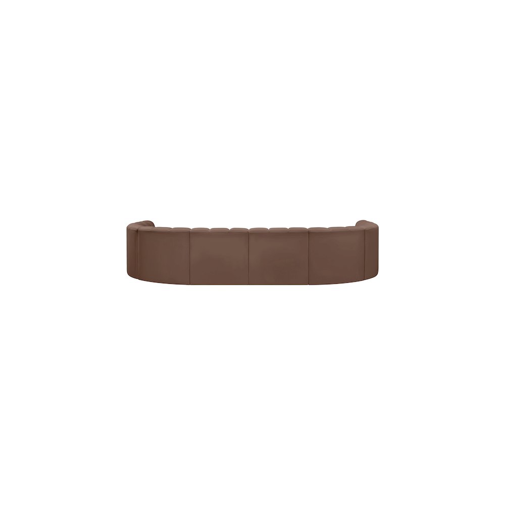 Arc Brown Vegan Leather Modular Sofa