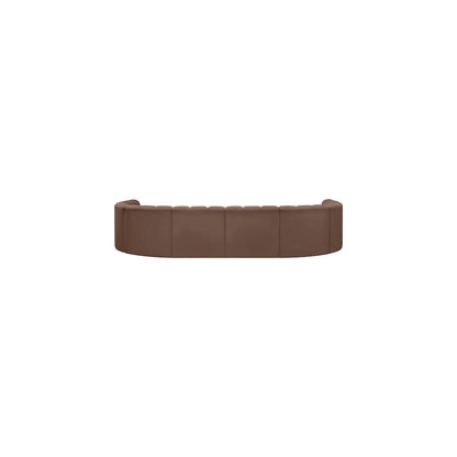 Arc Brown Vegan Leather Modular Sofa