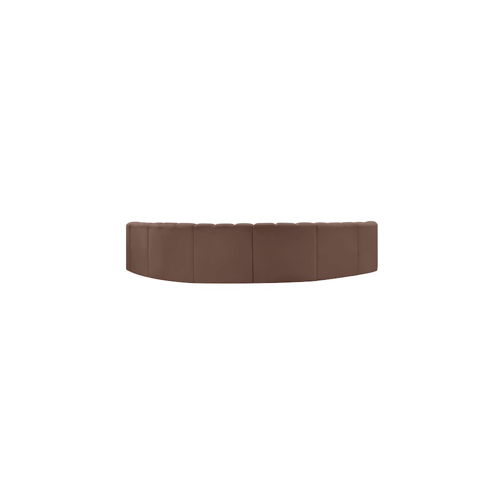 Arc Brown Vegan Leather Modular Sofa