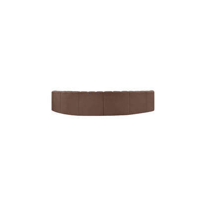 Arc Brown Vegan Leather Modular Sofa