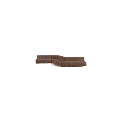 Arc Brown Vegan Leather Modular Sofa
