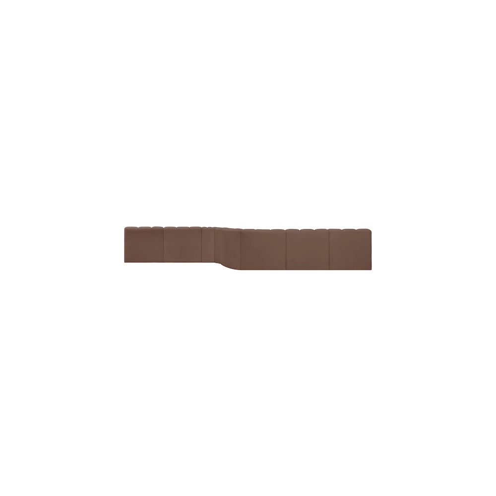 Arc Brown Vegan Leather Modular Sofa