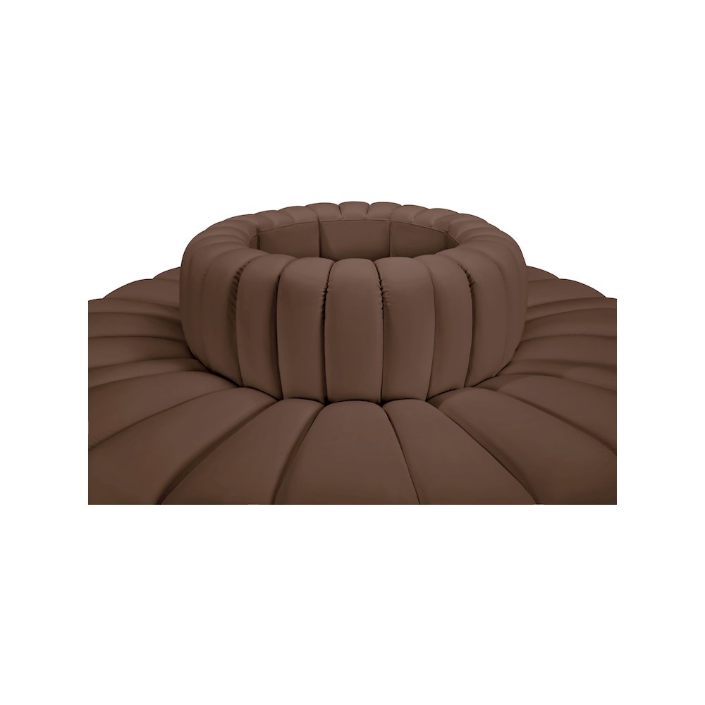 Arc Brown Vegan Leather Modular Sofa