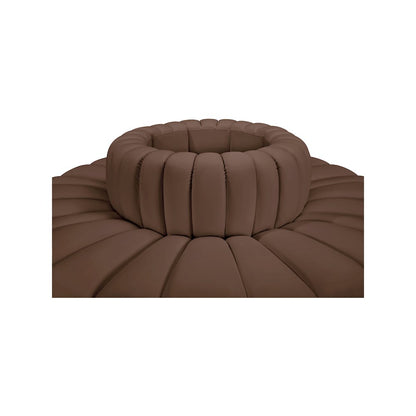 Arc Brown Vegan Leather Modular Sofa