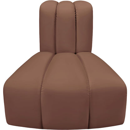 Arc Cognac Vegan Leather Reverse Corner