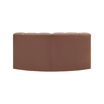 Arc Cognac Vegan Leather Modular Sofa