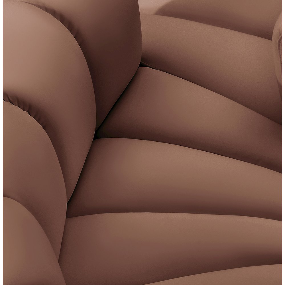 Arc Cognac Vegan Leather Modular Sofa