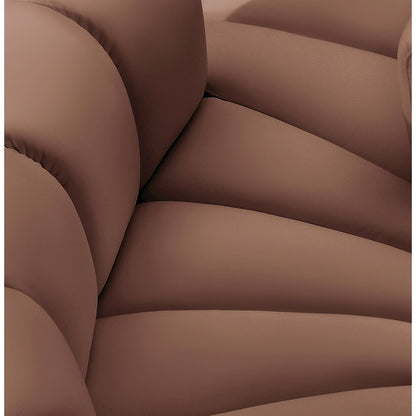 Arc Cognac Vegan Leather Modular Sofa