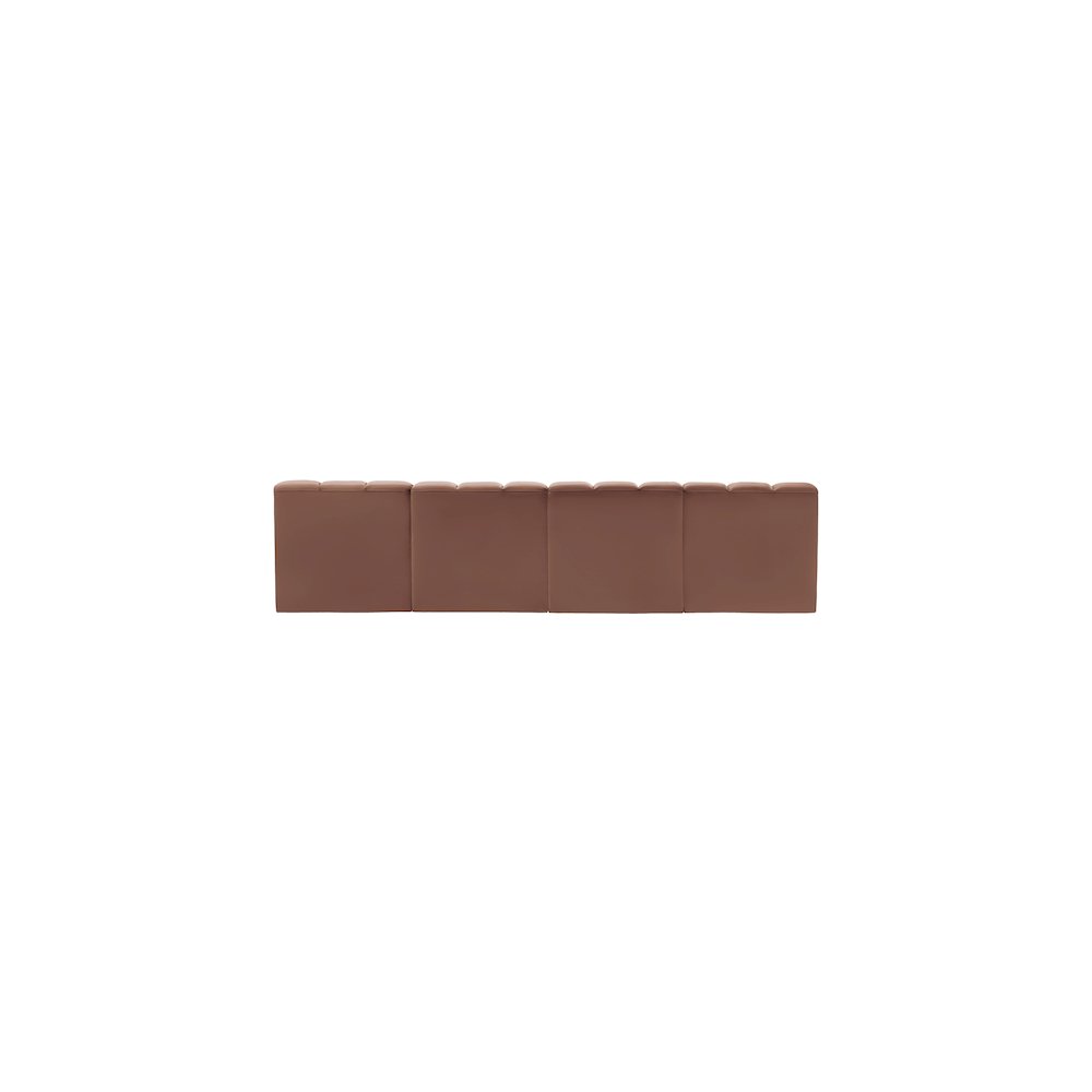 Arc Cognac Vegan Leather Modular Sofa