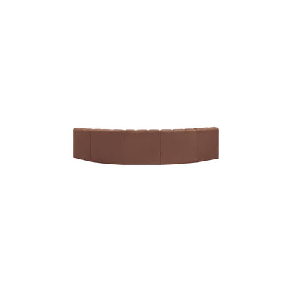 Arc Cognac Vegan Leather Modular Sofa