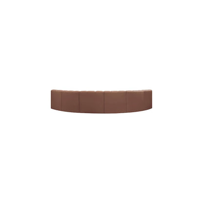 Arc Cognac Vegan Leather Modular Sofa