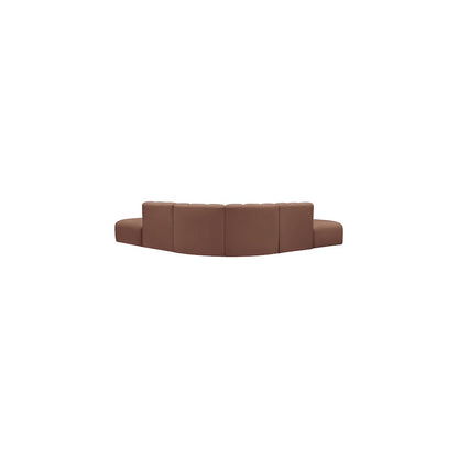 Arc Cognac Vegan Leather Modular Sofa