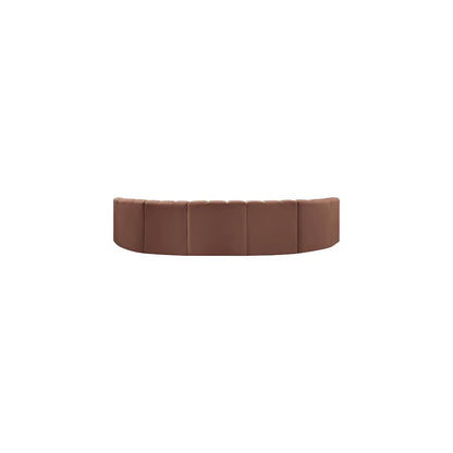 Arc Cognac Vegan Leather Modular Sofa