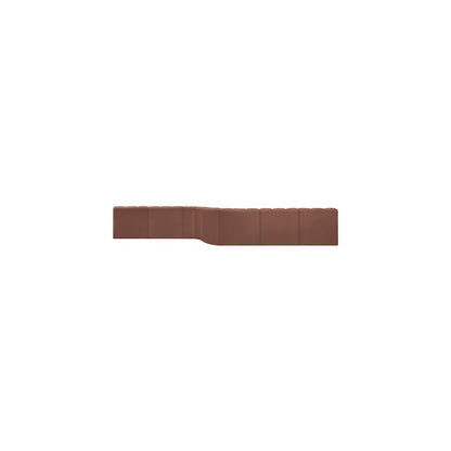 Arc Cognac Vegan Leather Modular Sofa