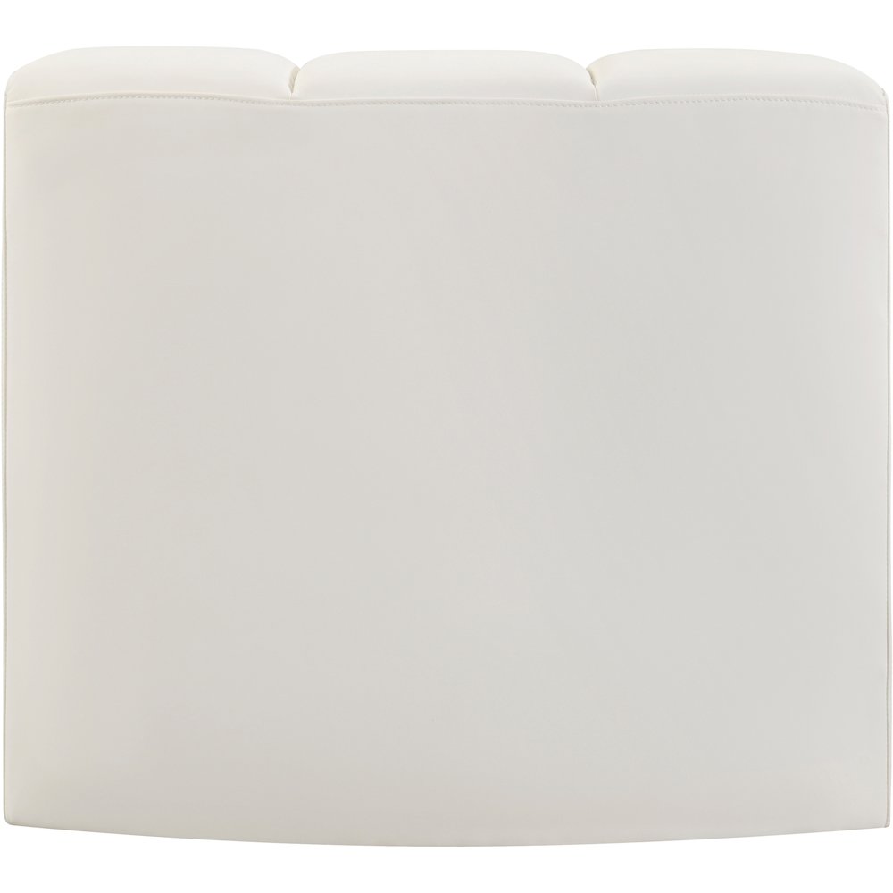 Arc Cream Vegan Leather Curved Corner