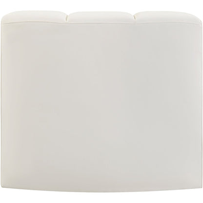 Arc Cream Vegan Leather Curved Corner