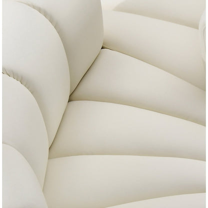 Arc Cream Vegan Leather Curved Corner