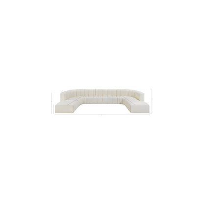 Arc Cream Vegan Leather Modular Sofa