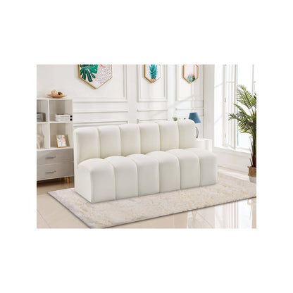 Arc Cream Vegan Leather Modular Sofa