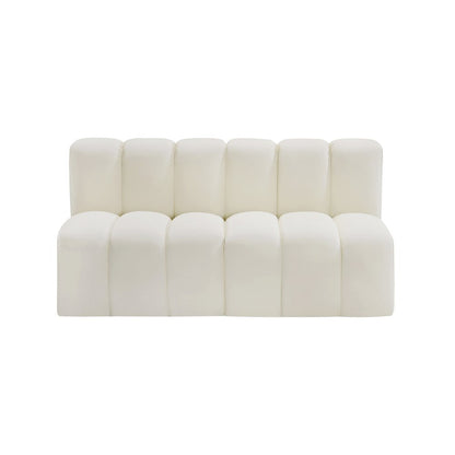 Arc Cream Vegan Leather Modular Sofa