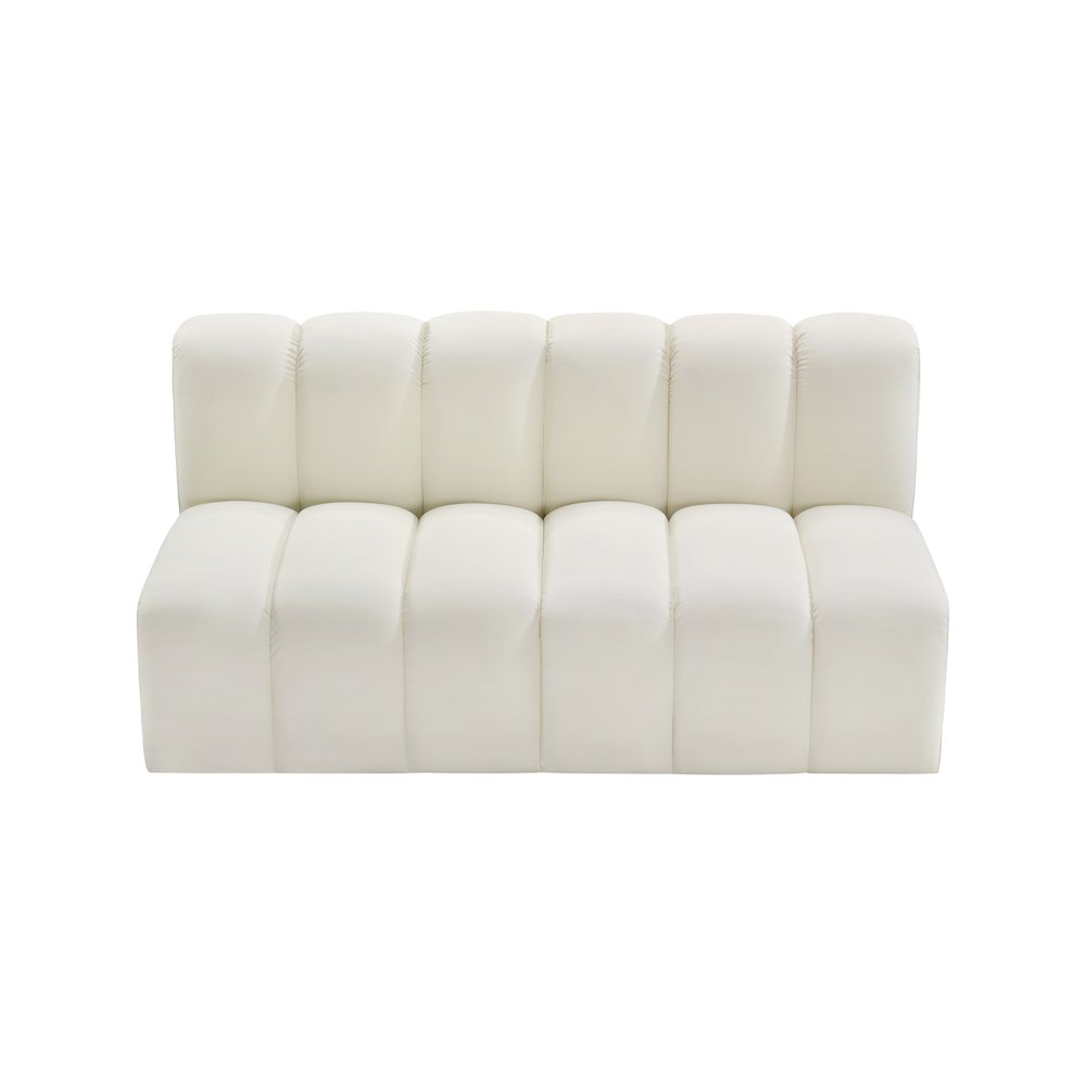 Arc Cream Vegan Leather Modular Sofa
