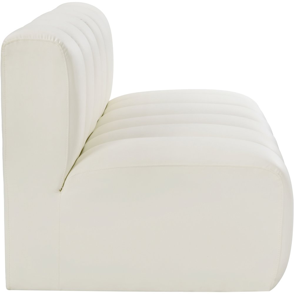 Arc Cream Vegan Leather Modular Sofa