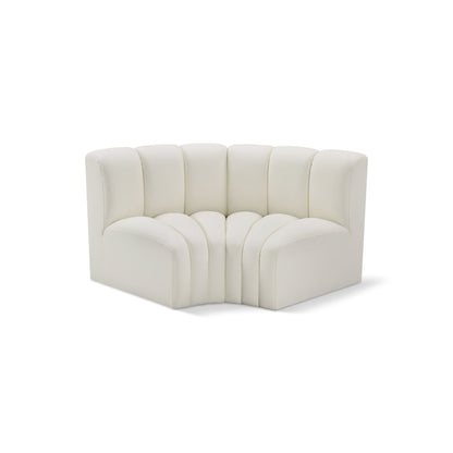 Arc Cream Vegan Leather Modular Sofa