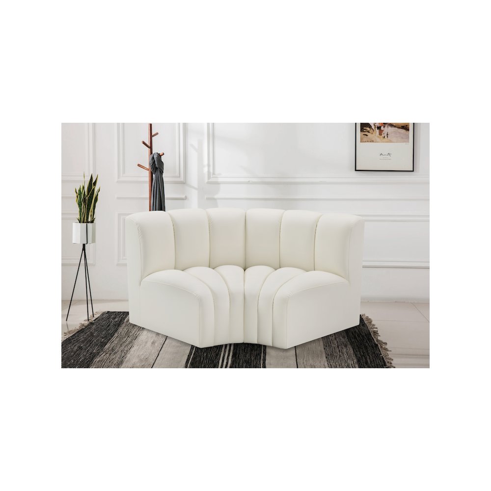 Arc Cream Vegan Leather Modular Sofa