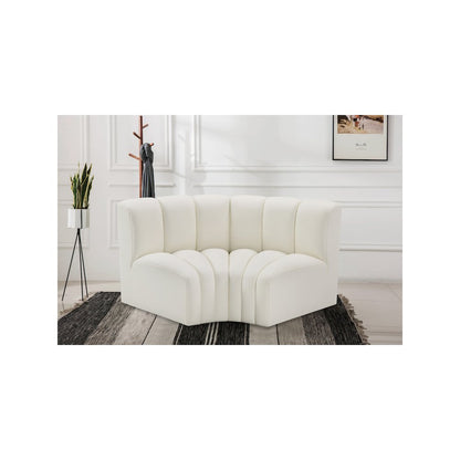 Arc Cream Vegan Leather Modular Sofa