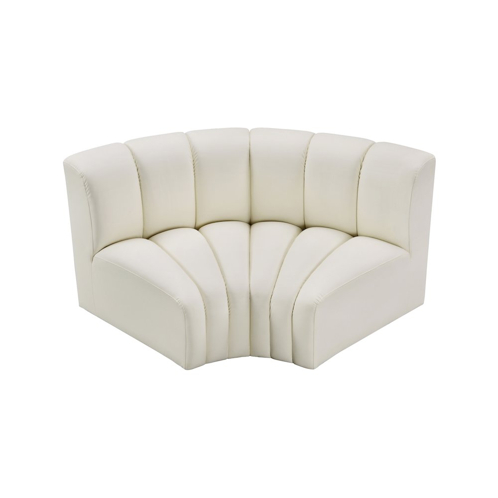 Arc Cream Vegan Leather Modular Sofa