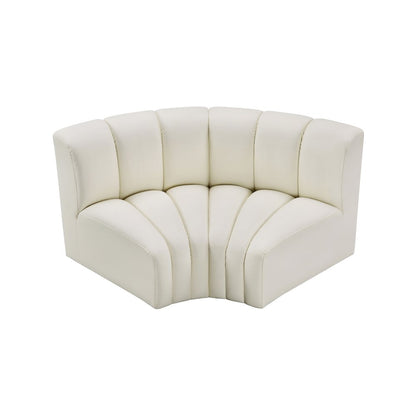 Arc Cream Vegan Leather Modular Sofa