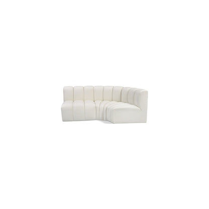 Arc Cream Vegan Leather Modular Sofa