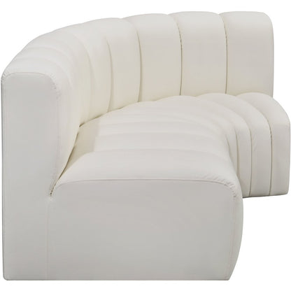 Arc Cream Vegan Leather Modular Sofa